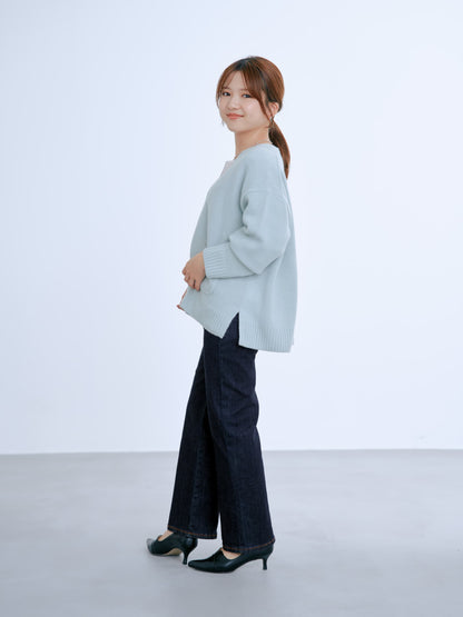 ウールカシミヤVネックロングカーディガン　[通常]