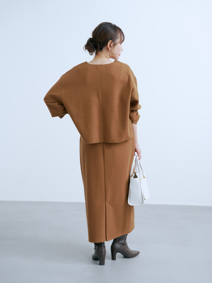 ウールライクジャージースカート-short & regular　[通常]