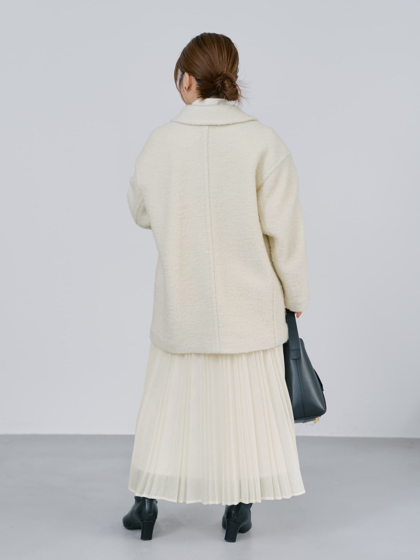 エアリーミックスプリーツスカート-short & regular　[通常]