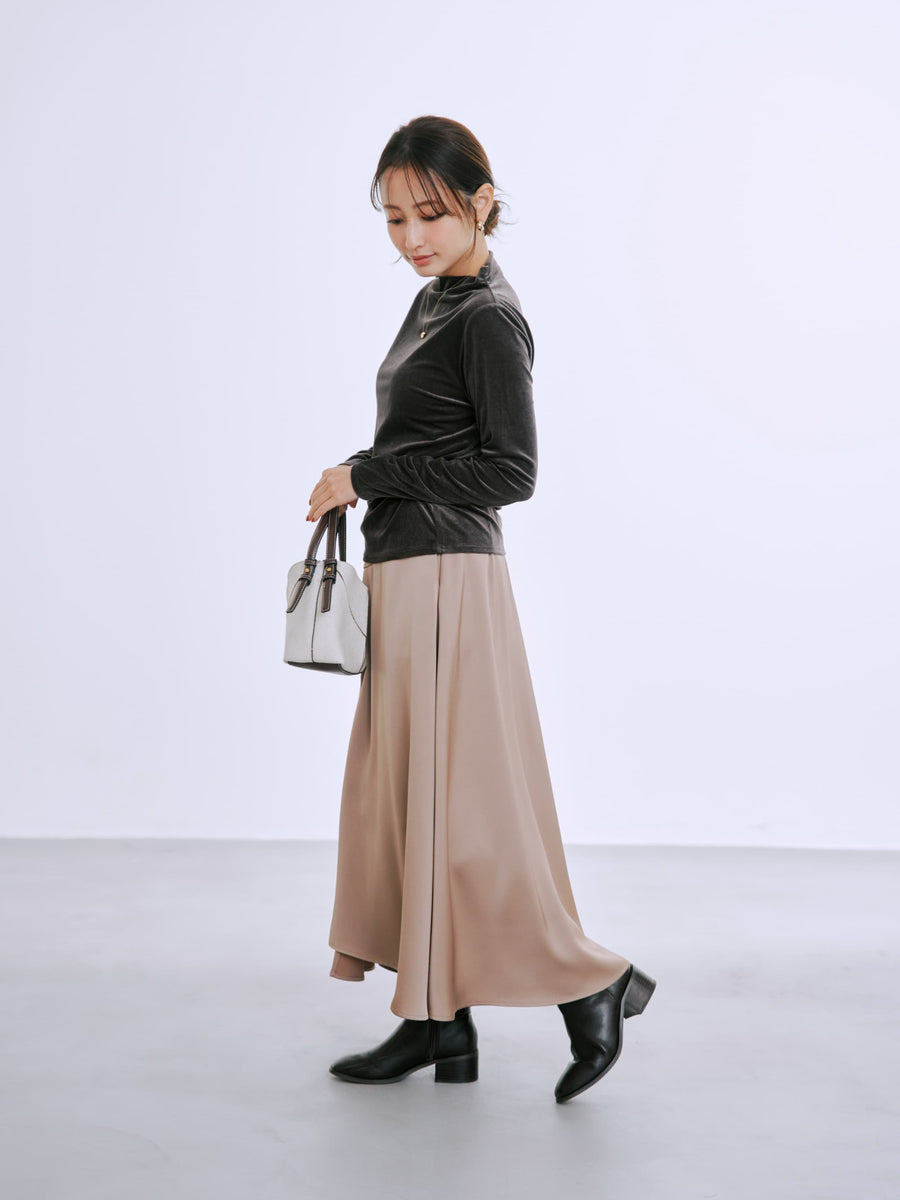 ＜sweetweb掲載＞シアーベロアギャザースリーブトップス　[通常]