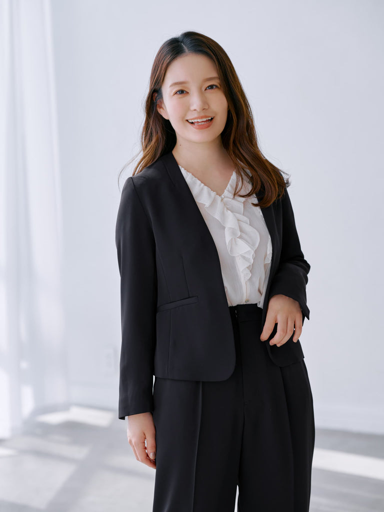 Soft Dobby Collarless Jacket