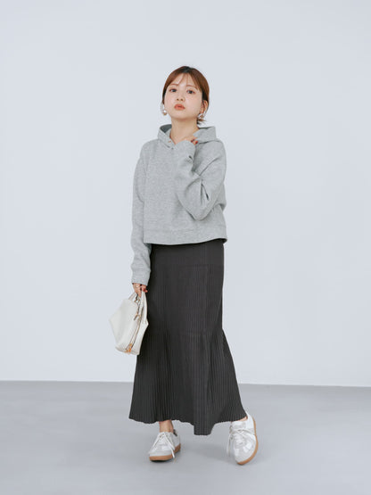 パネルリブマーメイドニットスカート-short & regular　[通常]