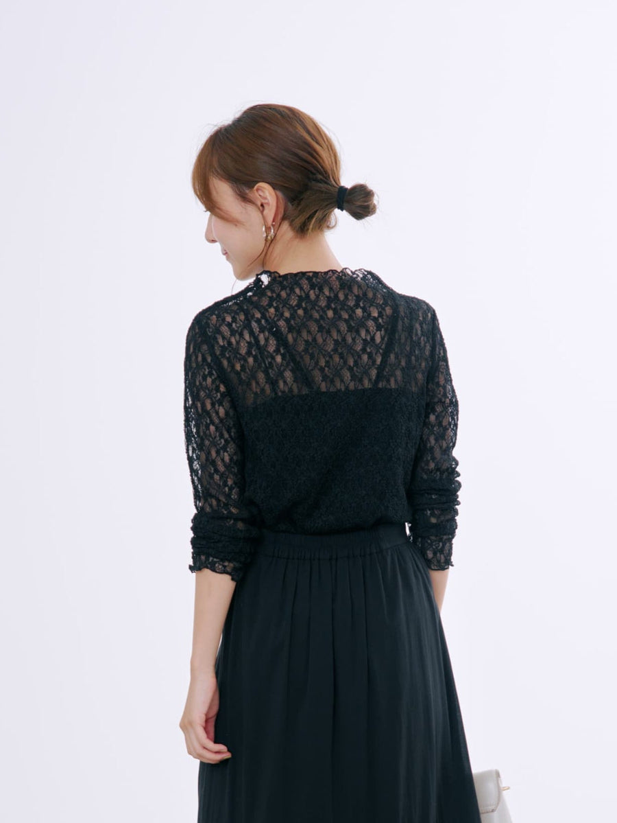 ストレッチレースカットソー　[通常]