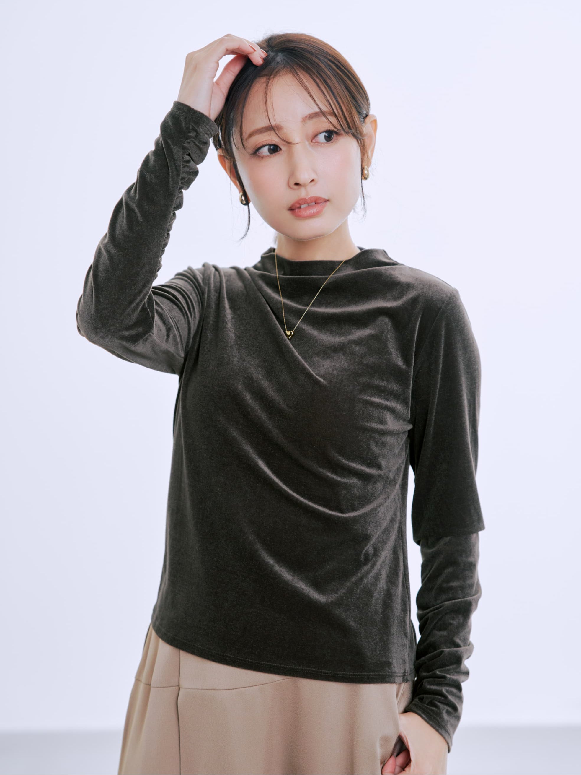 COHINA コヒナ　エストラータ トリアセベロアトップス　 ¥14,300 STRATA】TOPS RANKING – COHINA STORE