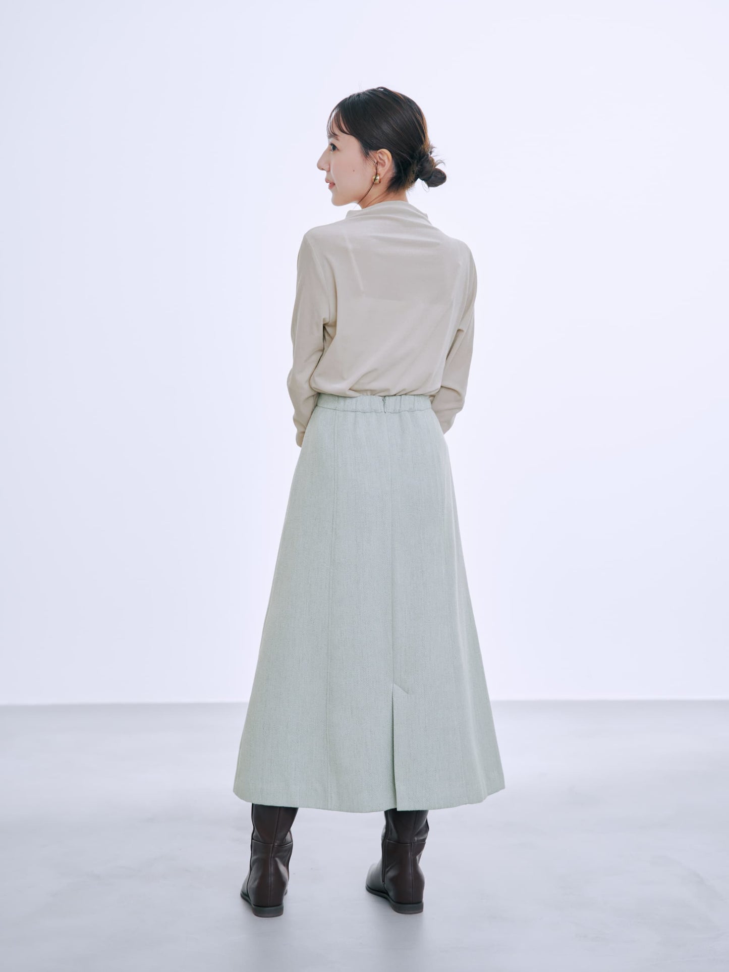 ＜sweetweb掲載＞シアーベロアギャザースリーブトップス　[通常]