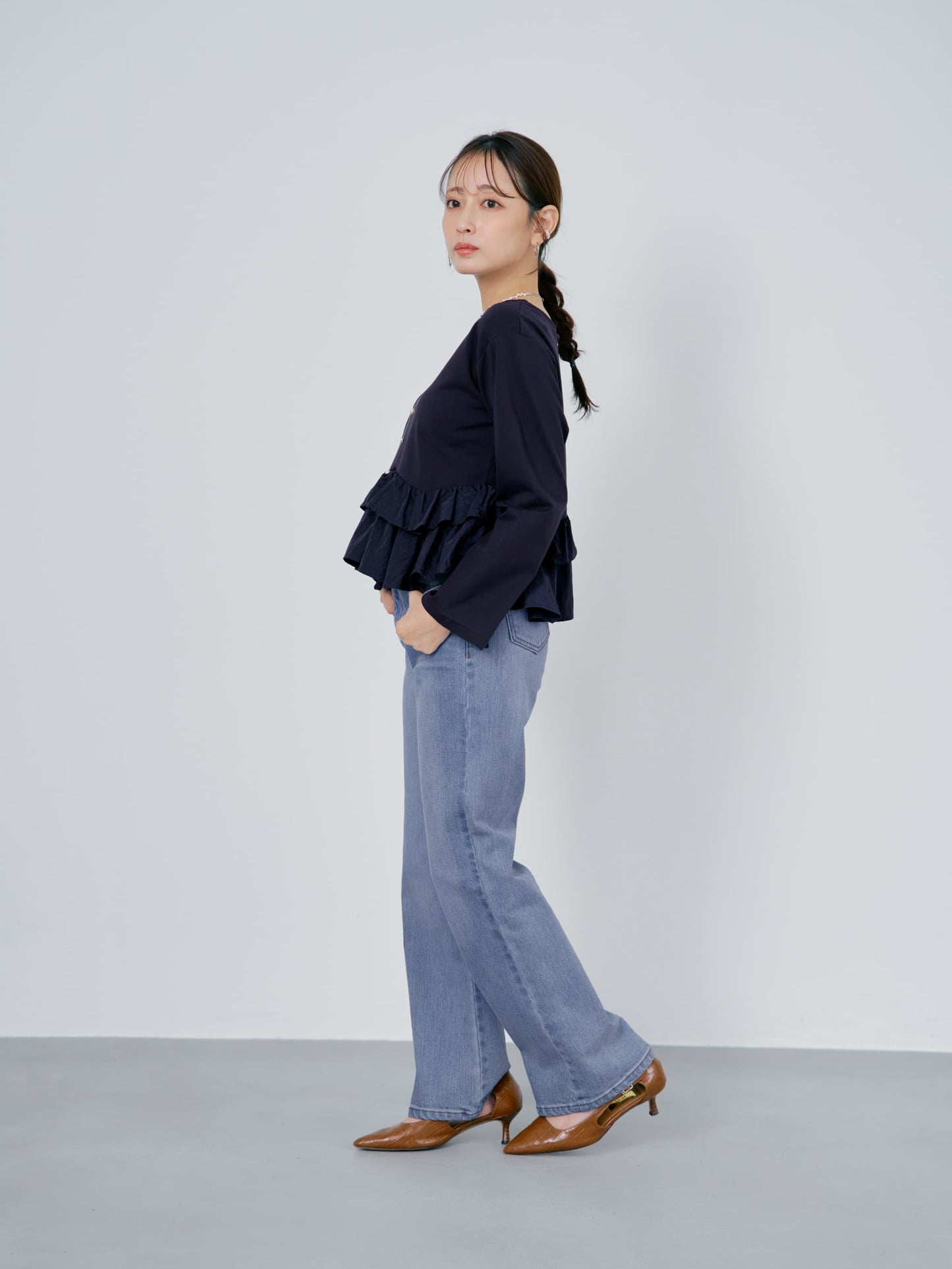 2wayフリルペプラムトップス　[通常]