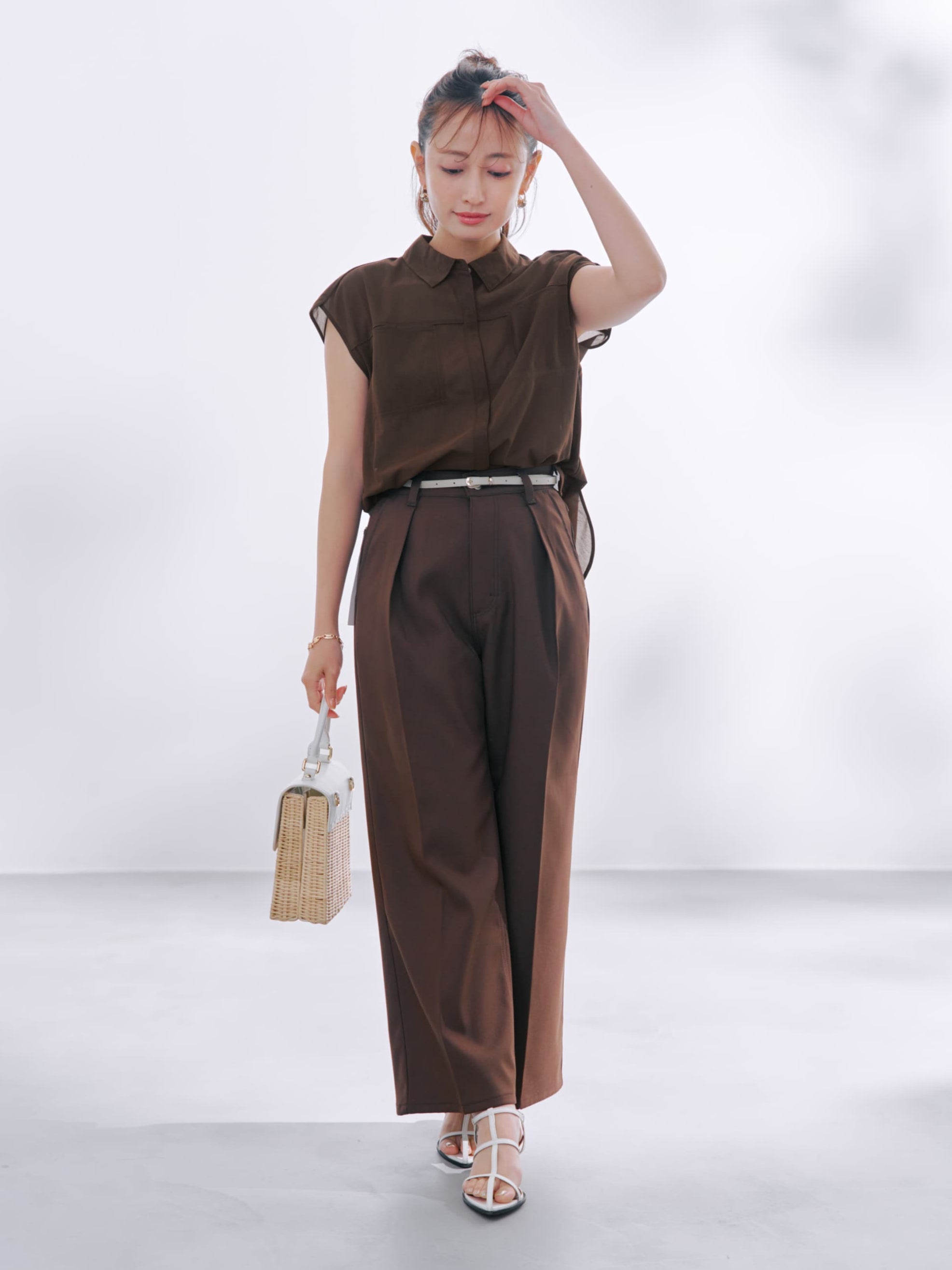 cohina Wrangler×COHINA ランチャーセミフレアパンツ Wranglerコラボ】ランチャーセミフレアパンツ-short & regular