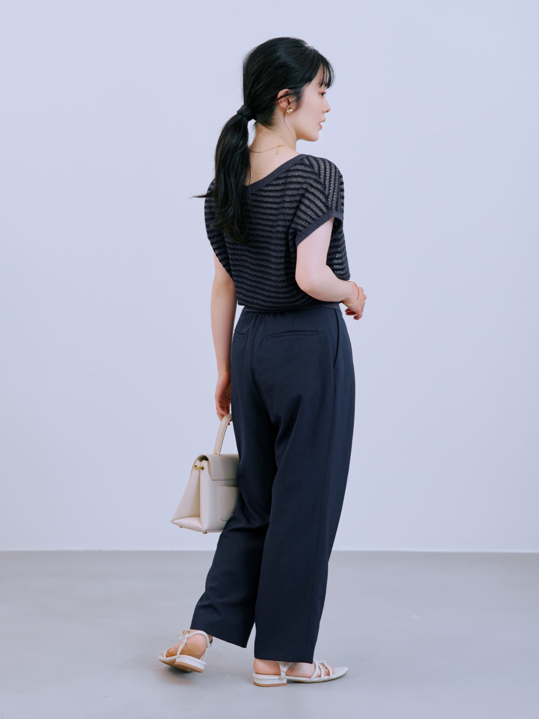 速乾】アシメタックアジャストテーパードパンツ-short & regular