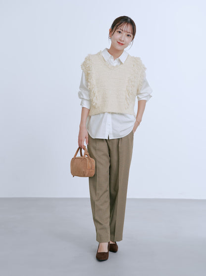 ナローベルトセミワイドパンツ-short & regular　[通常]