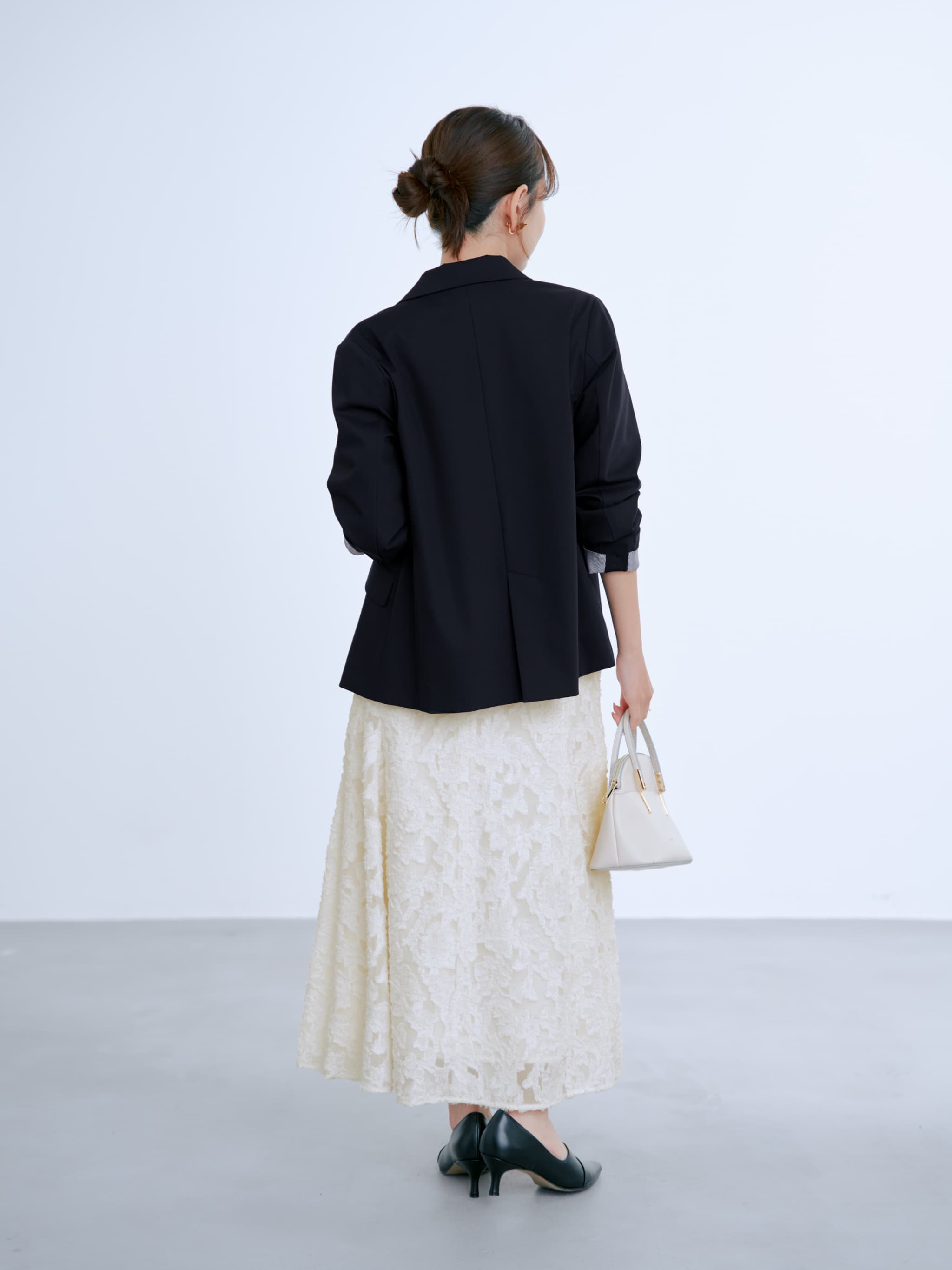 ゴールドボタンダブルジャケット | 小柄・低身長女性向けファッション