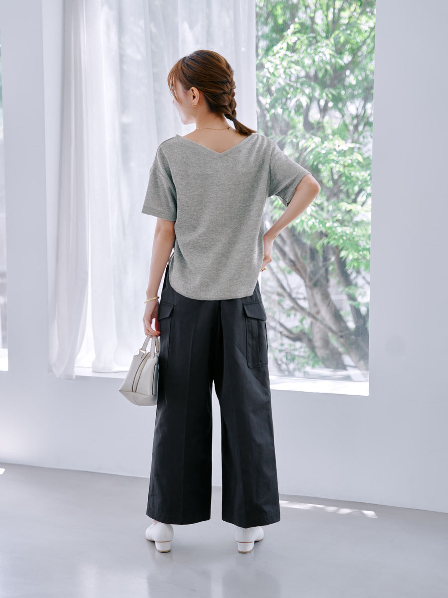 ワイドストレートカーゴパンツ-short & regular　[通常]