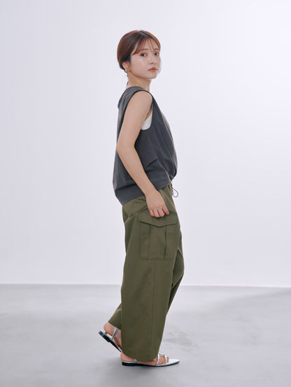 ワイドストレートカーゴパンツ-short & regular　[通常]