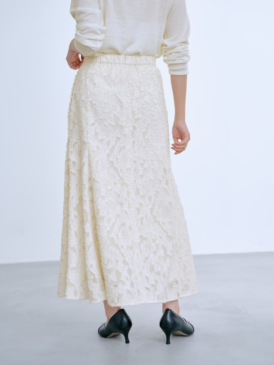 カットジャカードマーメイドスカート-short & regular　[通常]