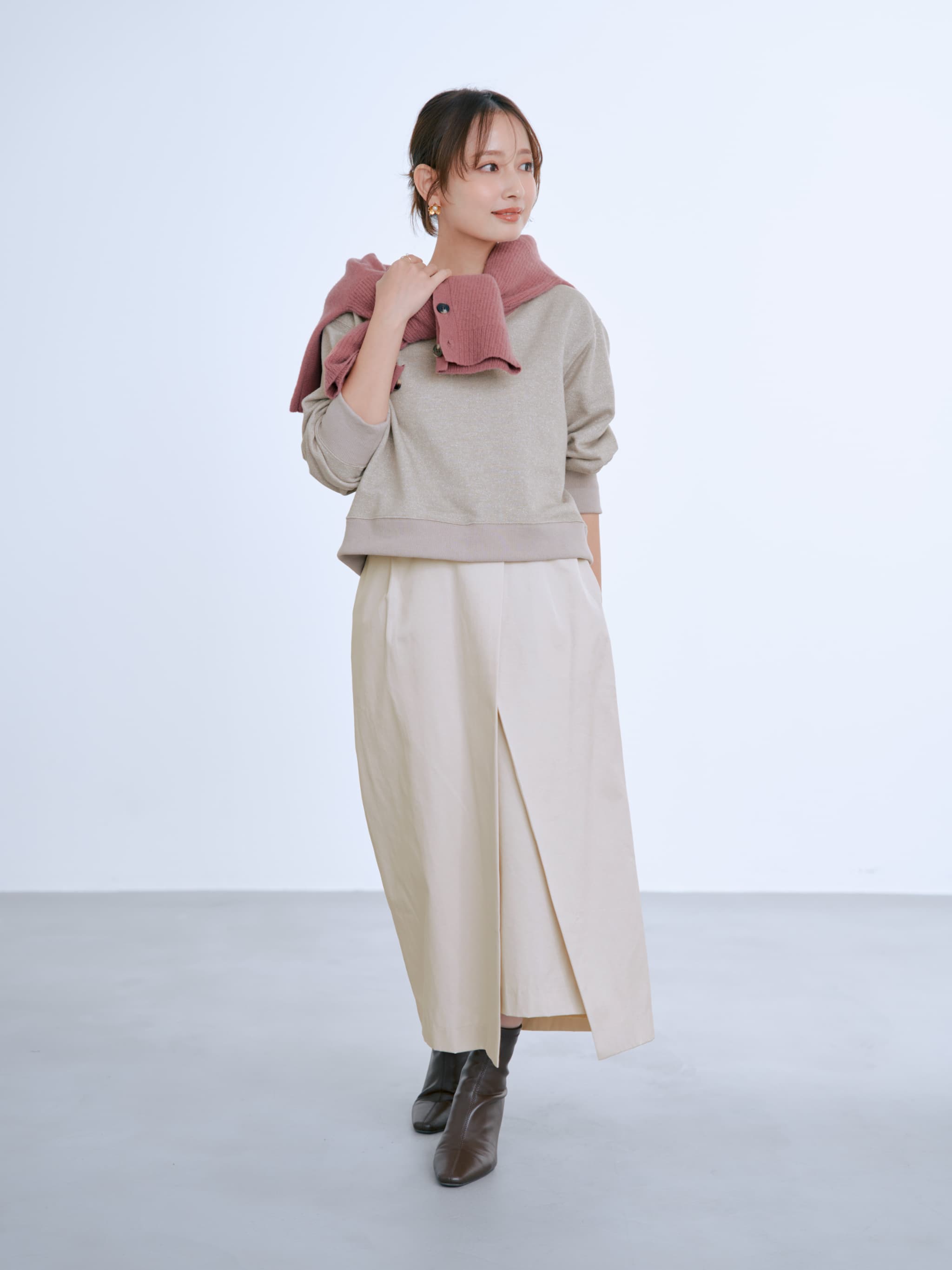 2wayラメスウェット | 小柄・低身長女性向けファッション通販