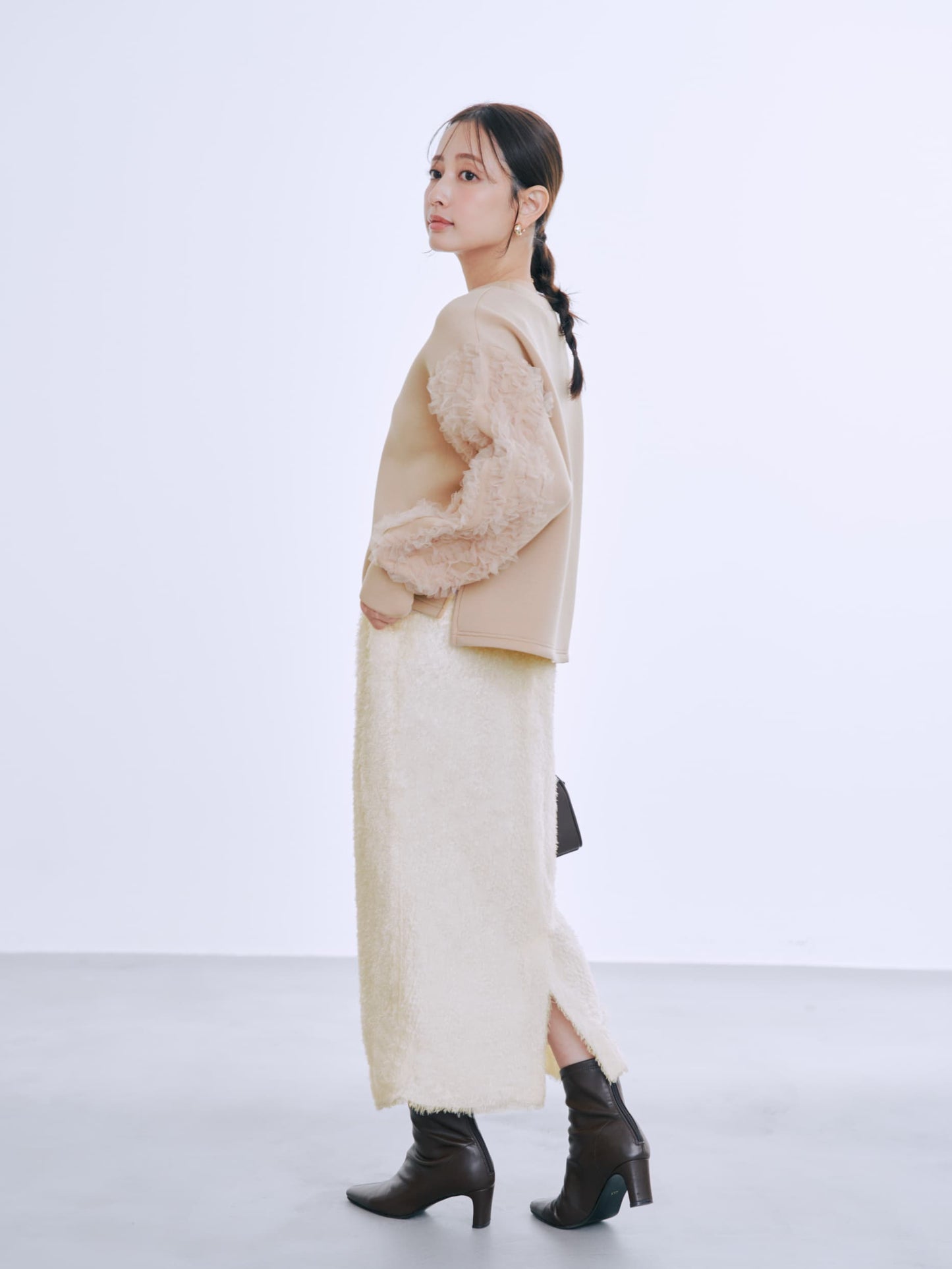 フェザージャカードIラインスカート-short & regular　[通常]