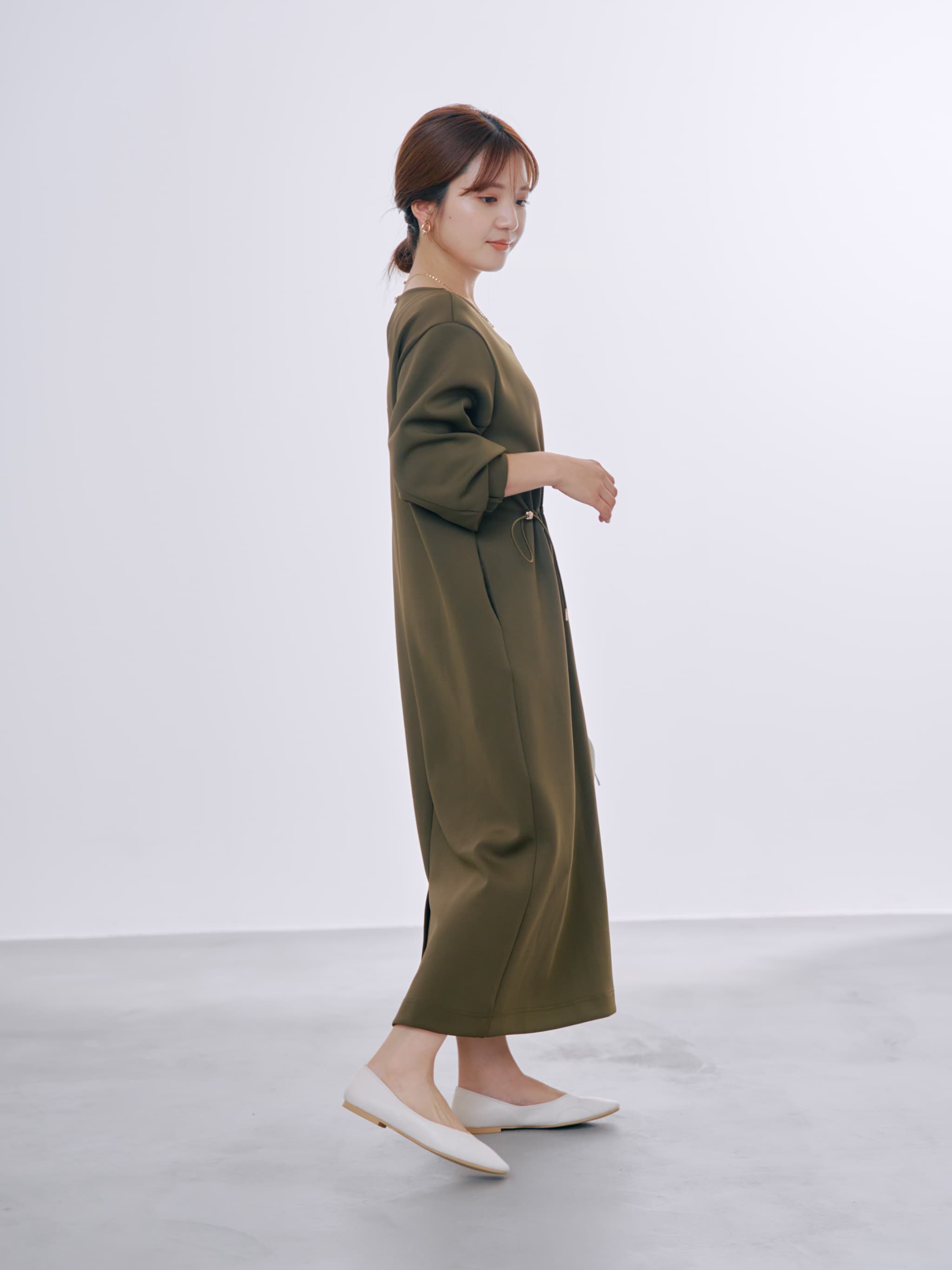 ドロストデザインダンボールワンピース-short & regular | 小柄・低