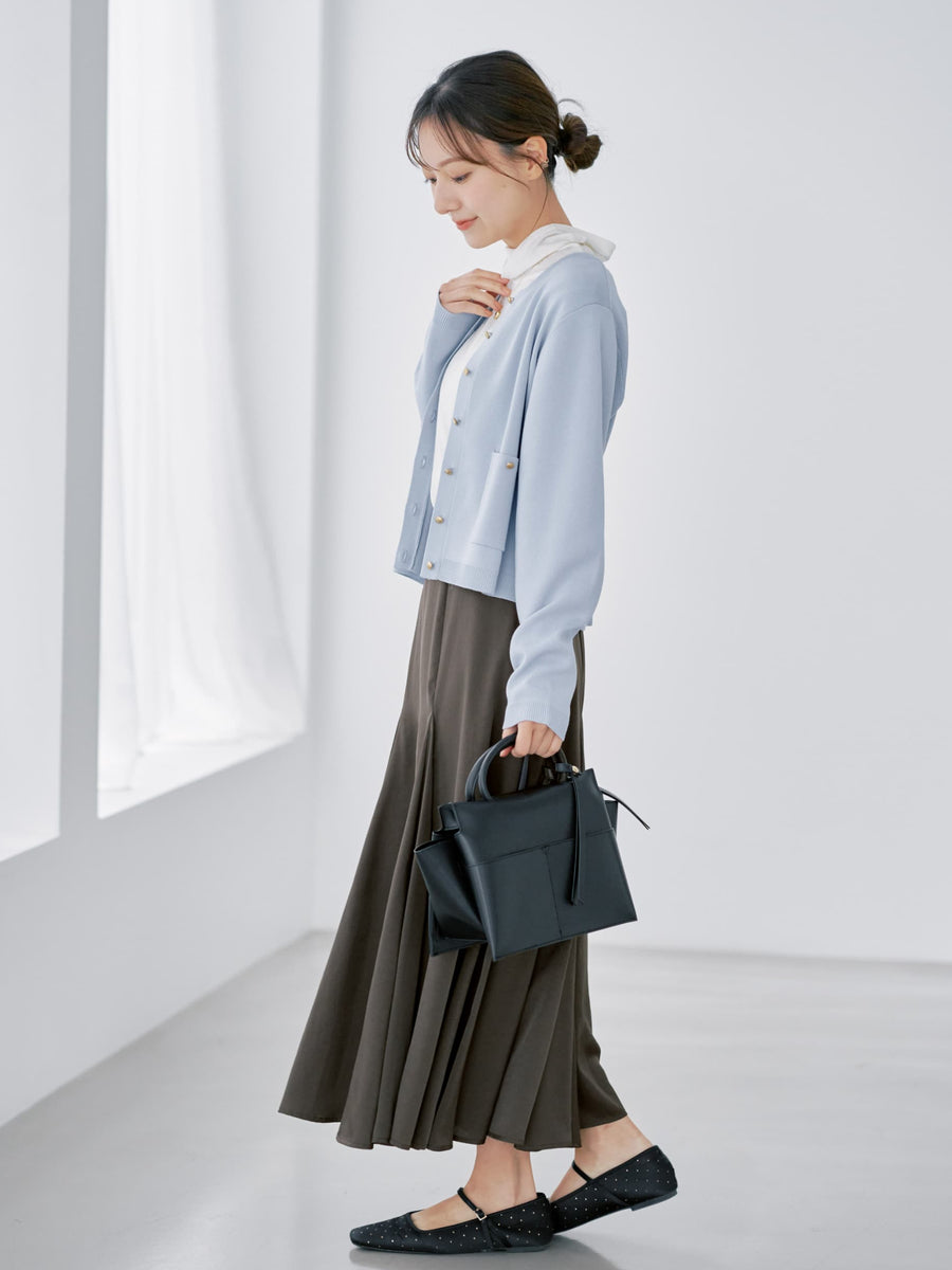 ゴールドボタンニットカーディガン　[通常]