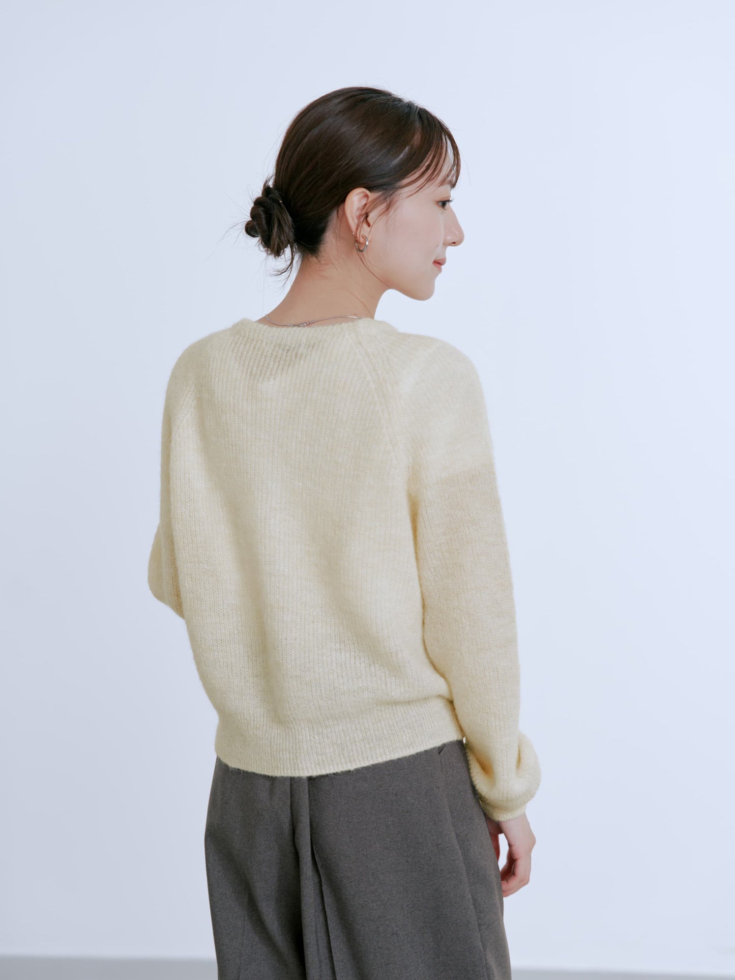 アルパカミックスパールカーディガン　[通常]