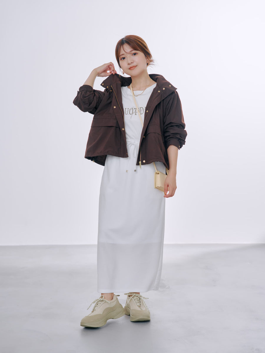 【UVカット/撥水/透湿】ドロストマウンテンパーカーショートブルゾン　[通常]