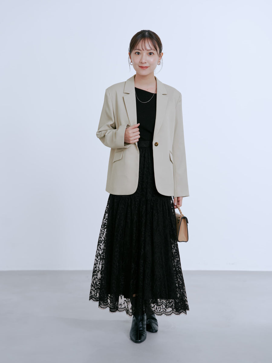 シングルブレストテーラードジャケット　[通常]