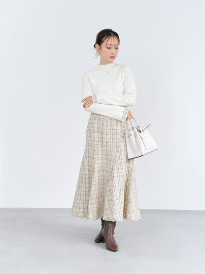 シアーフレアスリーブリブニット　[通常]