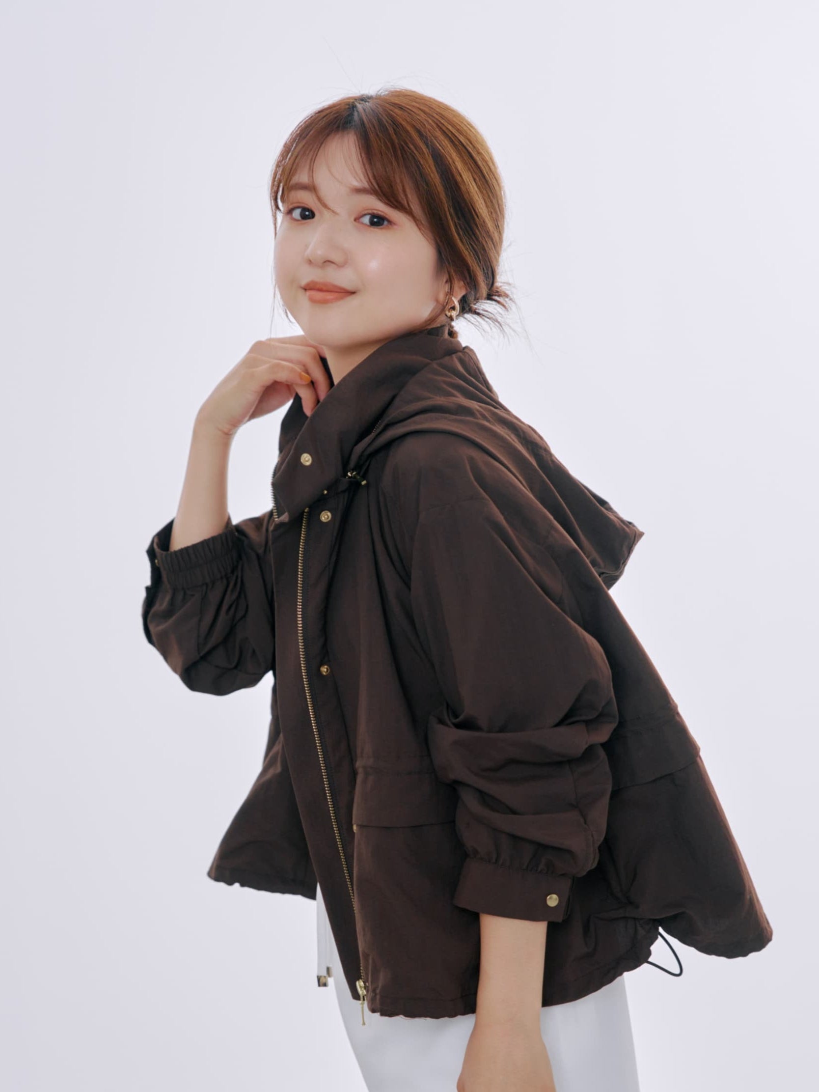 UVカット/撥水/透湿】ドロストマウンテンパーカーショートブルゾン