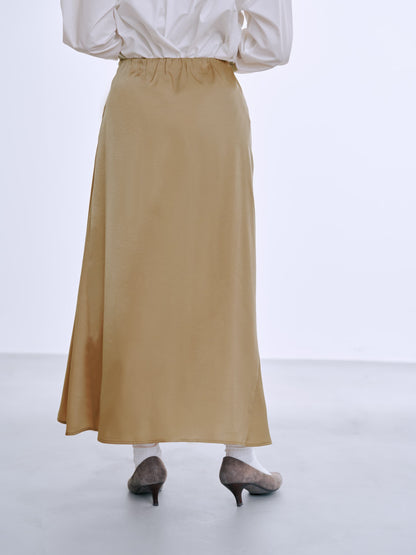 アシメナローサテンスカート-short & regular　[通常]