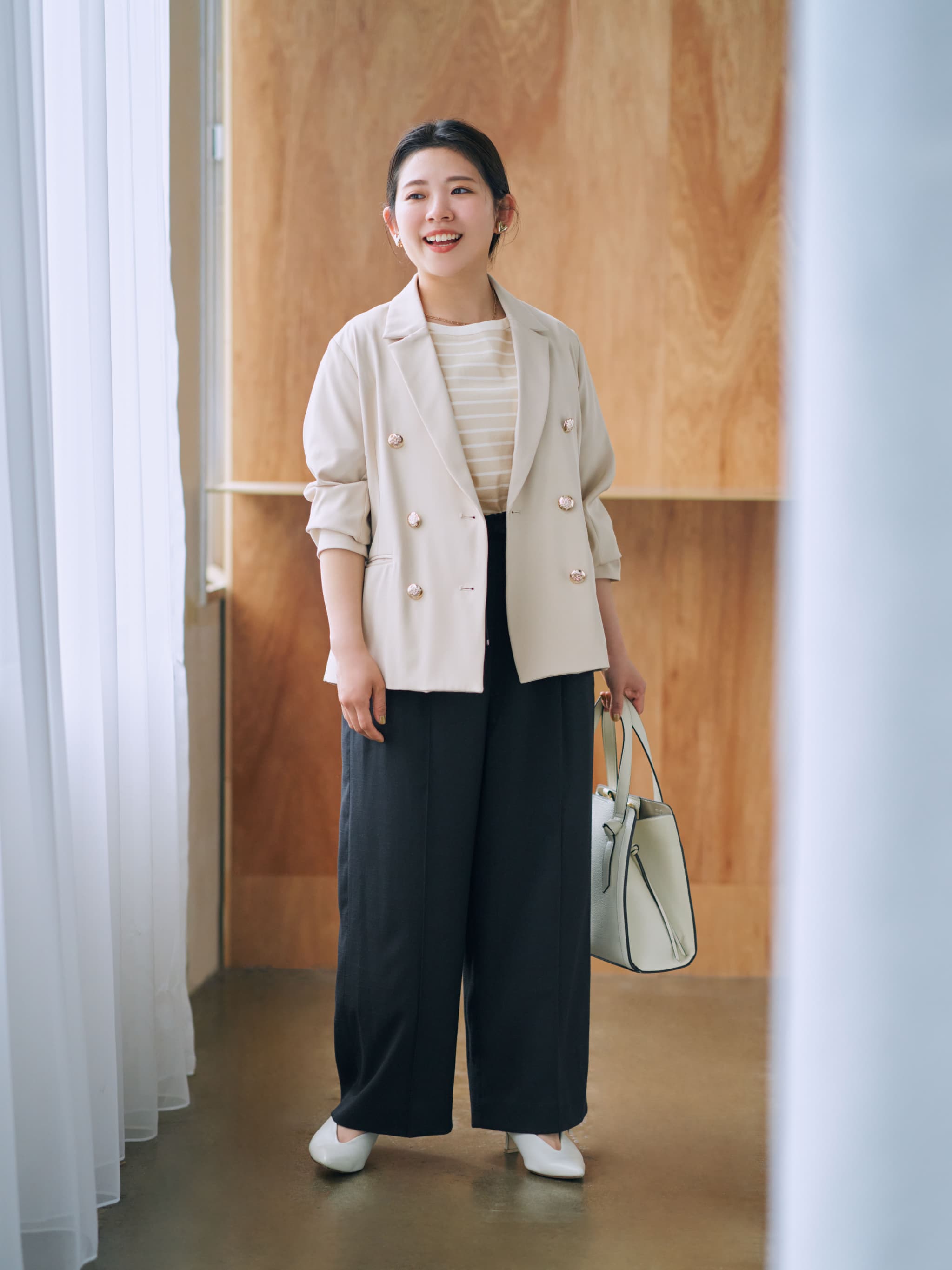 ドロストリネンライクワイドパンツ | 小柄・低身長女性向け