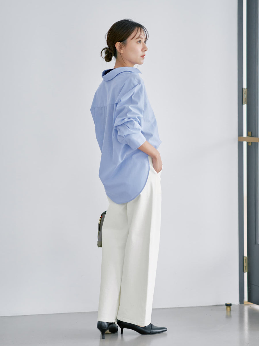 【SOMETHINGコラボ】ベイカーストレートデニム-short & regular　[通常]