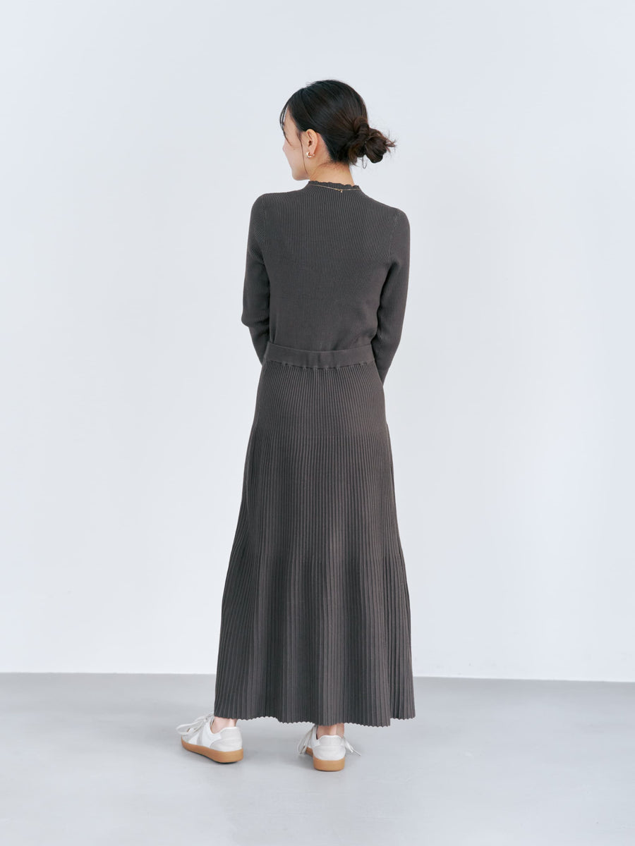 シアーフレアスリーブリブニット　[通常]