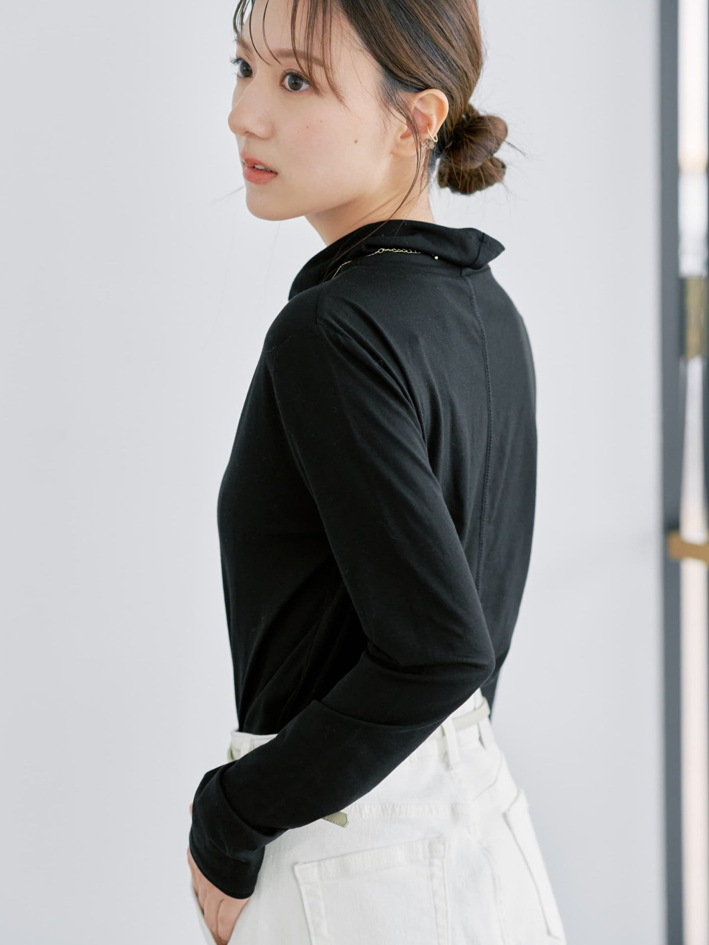 シルキータッチハイネックカットソー　[通常]