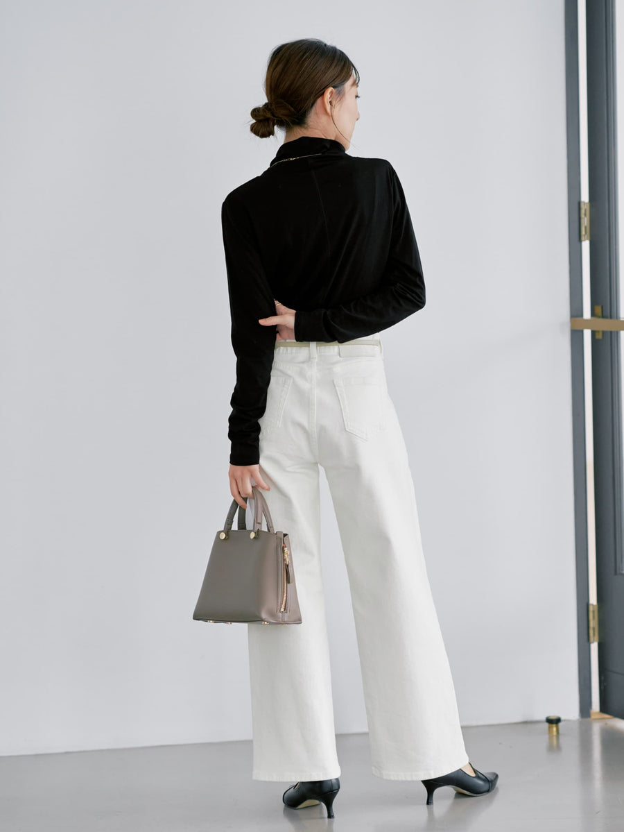 シルキータッチハイネックカットソー　[通常]