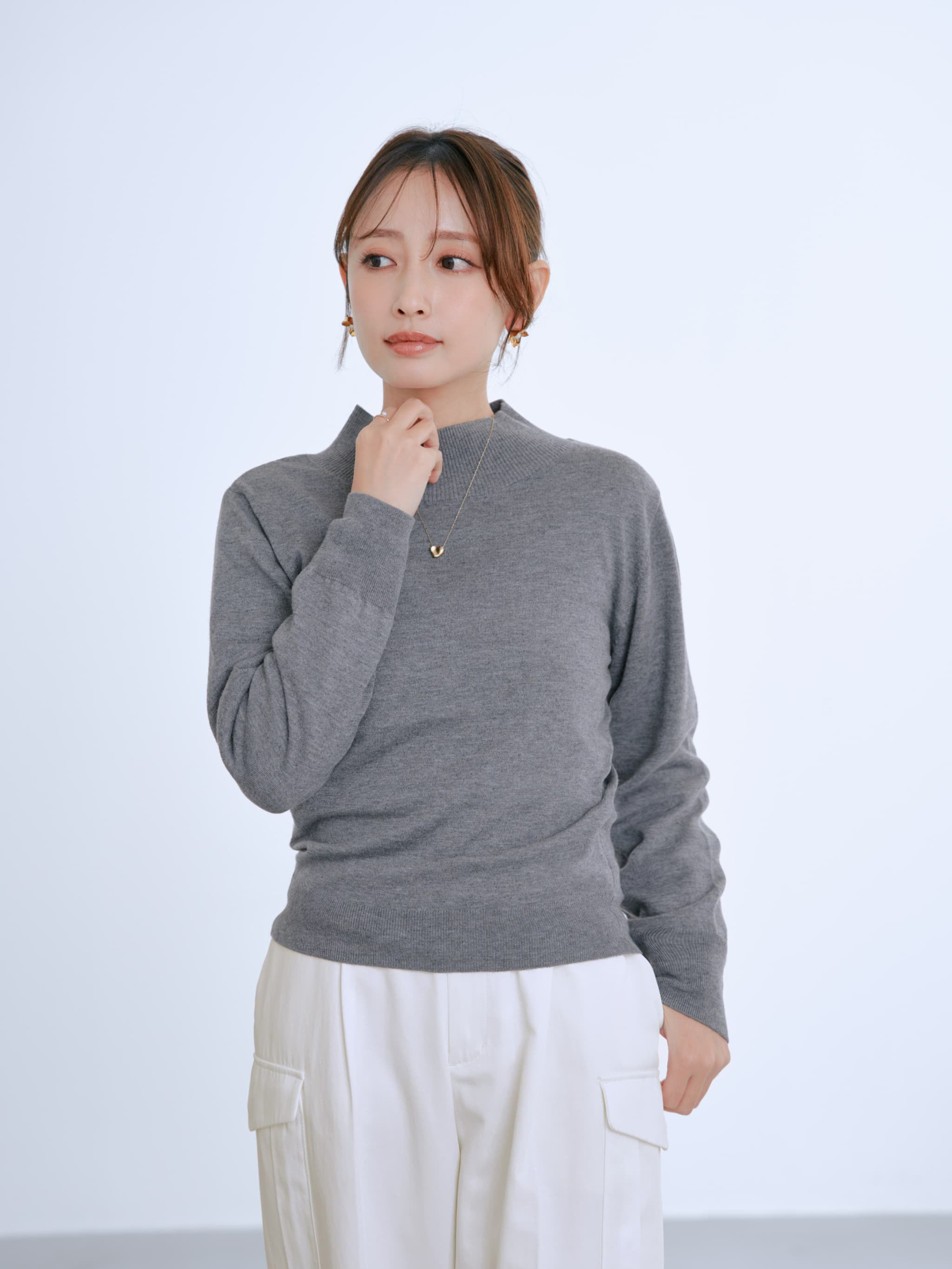 COHINA ゆるタートルネックニット 2wayネックゆるニット | 小柄・低身長女性向けファッション通販