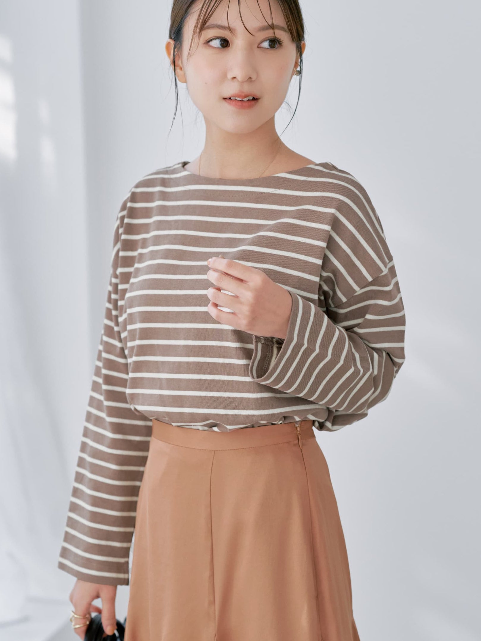 ボートネックバスクシャツ | 小柄・低身長女性向けファッション通販
