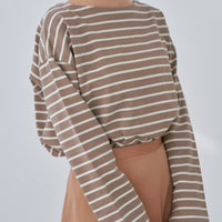 グレージュ×アイボリー