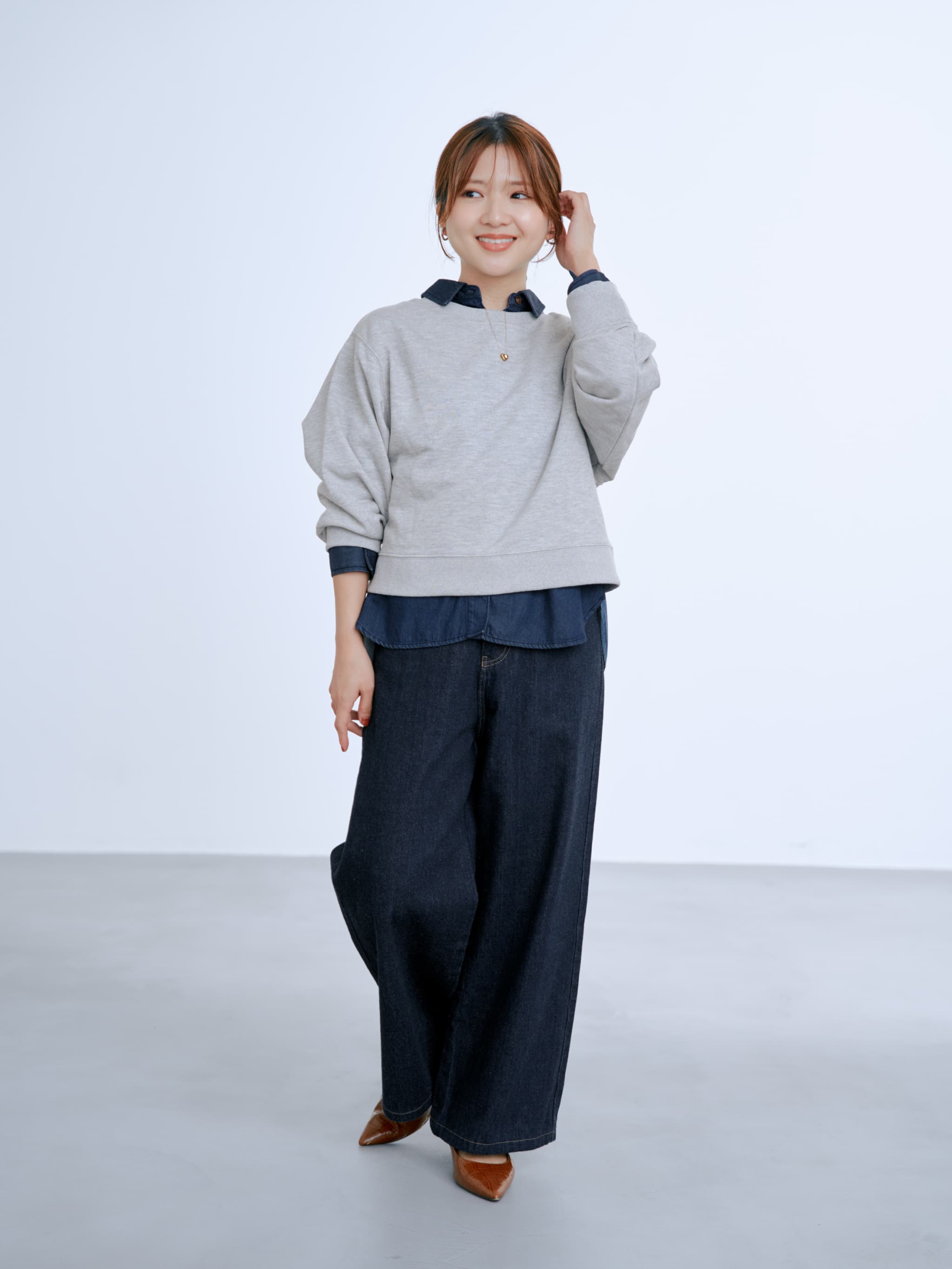 2wayラメスウェット | 小柄・低身長女性向けファッション通販