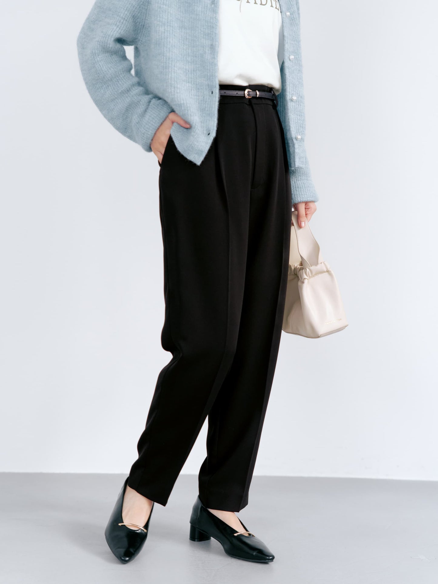 ソフトドビーテーパードパンツ-short & regular　[通常]