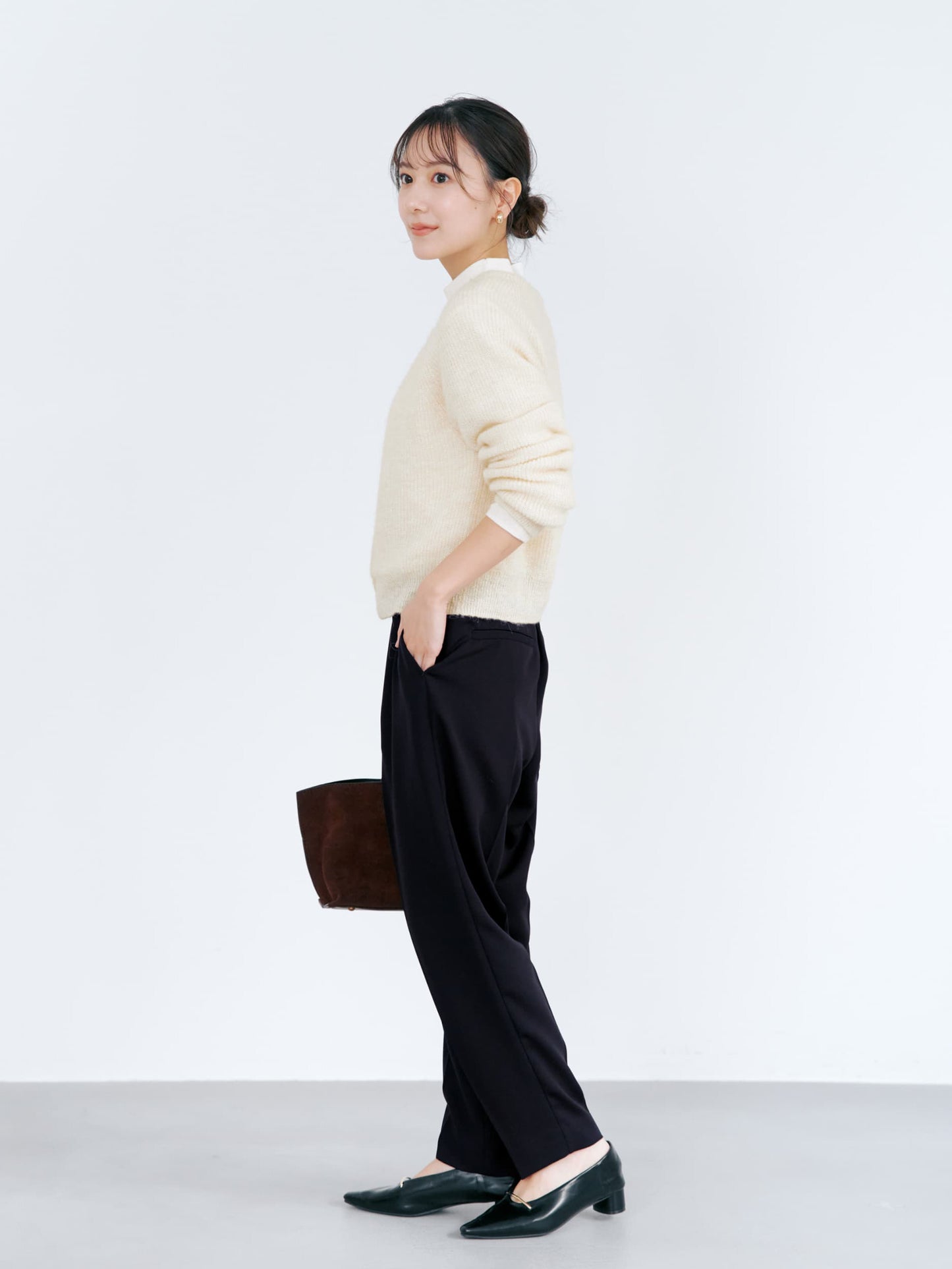 アルパカミックスパールカーディガン　[通常]