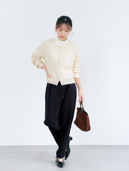 アルパカミックスパールカーディガン　[通常]