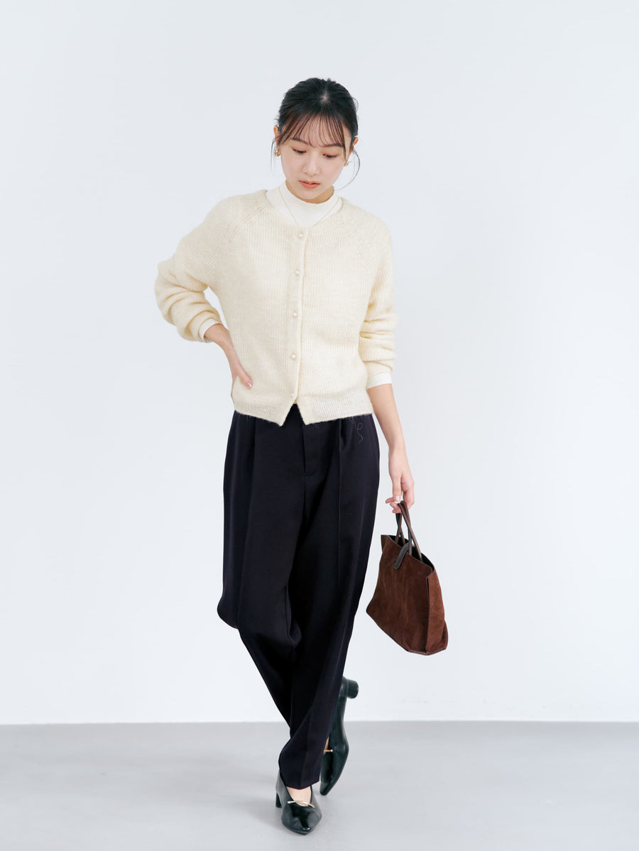 アルパカミックスパールカーディガン　[通常]