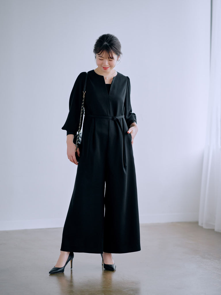 【caho Collaboration】Soft Dobby Jumpsuit