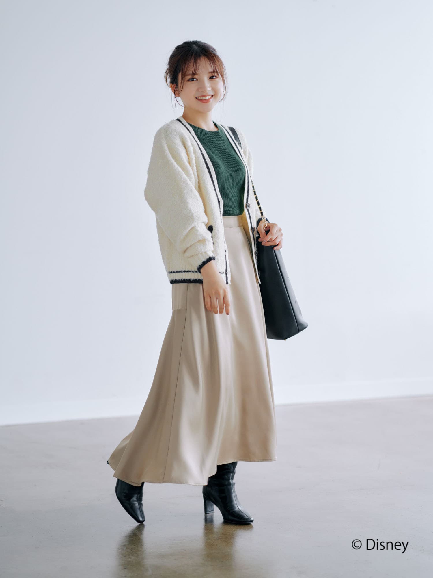 Disney】ブークレロゴニットカーディガン | 小柄・低身長女性