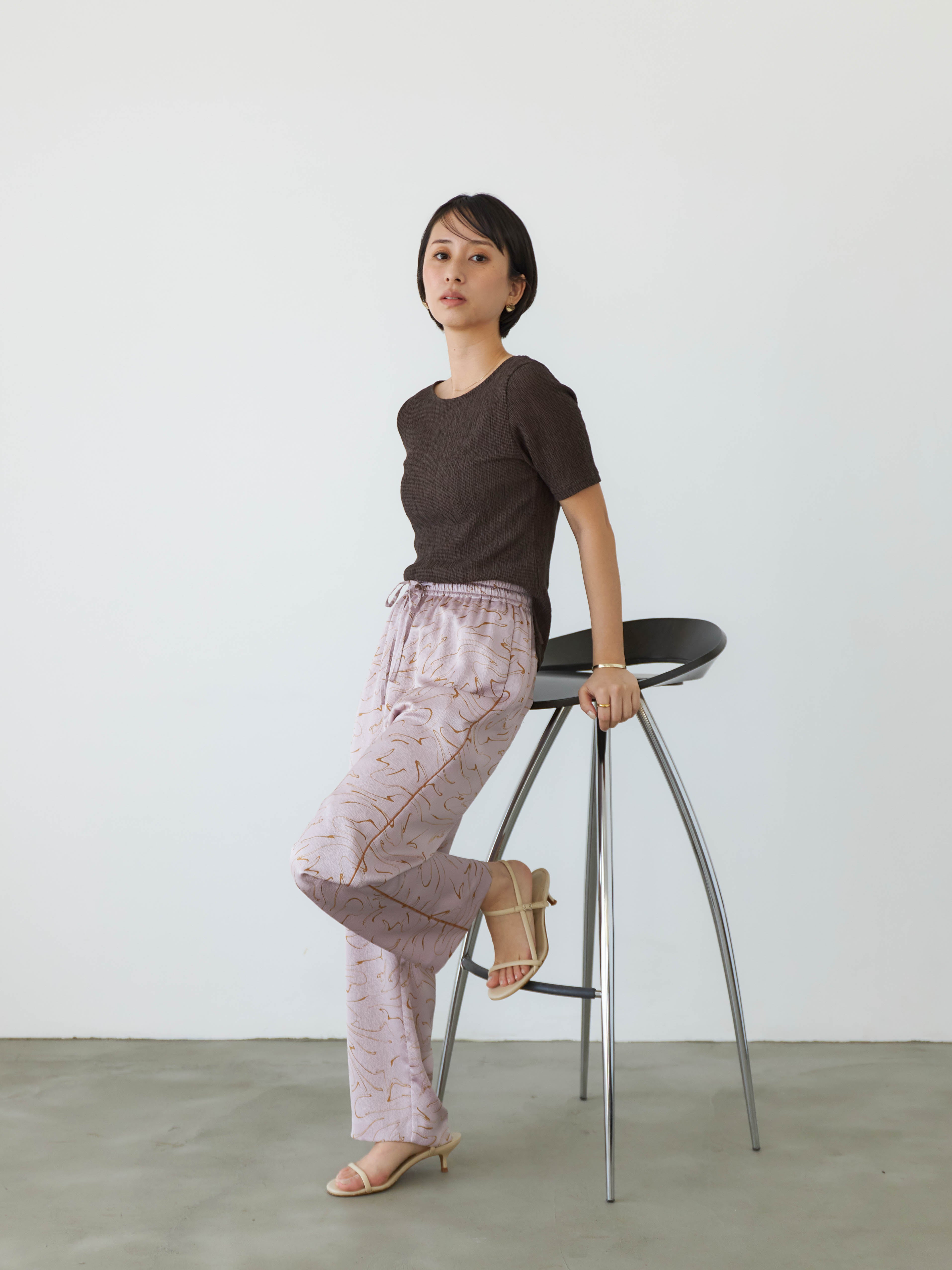 マーブルドロストパンツ | 小柄・低身長女性向けファッション通販