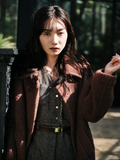 ウールツイードジャンパースカート-short & regular　[通常]