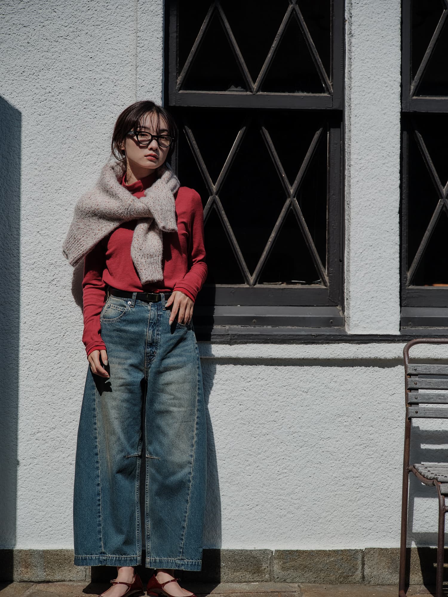 ヴィンテージライクミックスヤーンニット | 小柄・低身長女性向け