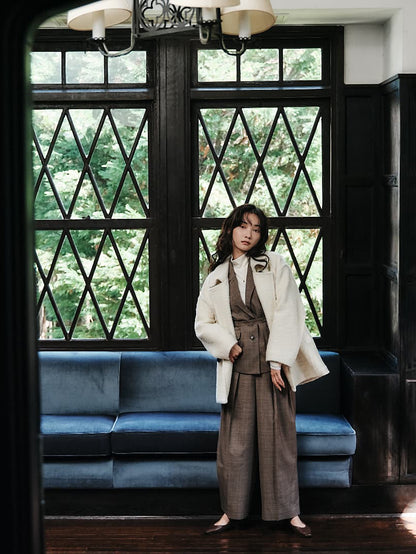 ウールツイルシングルテーラードジレ　[通常]