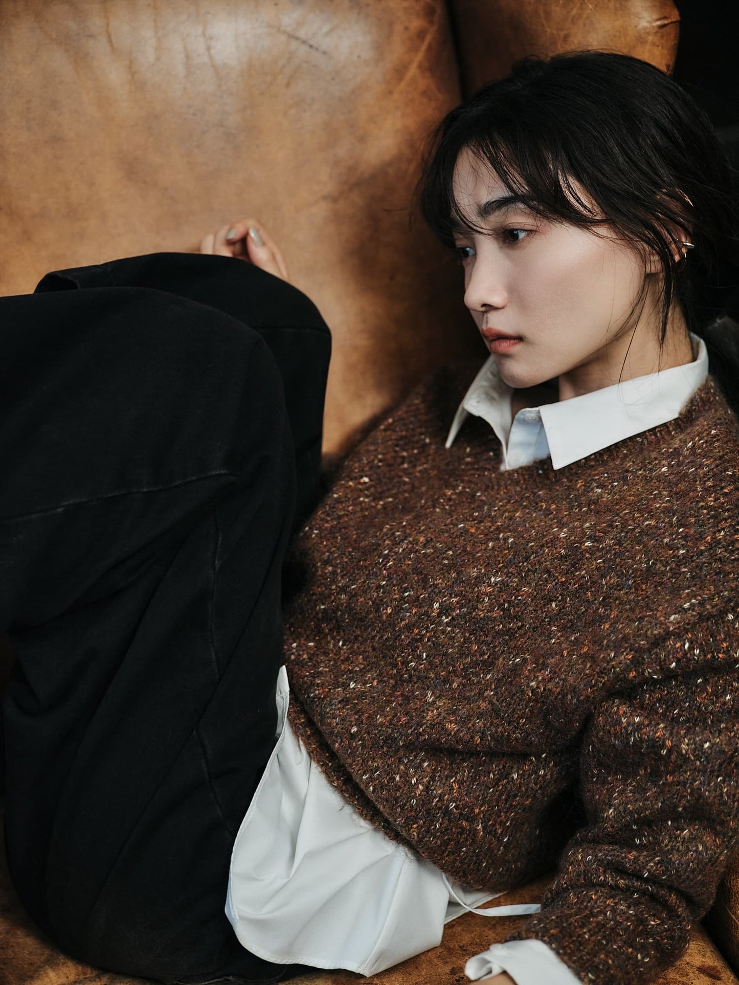 アシメヘムウエストリボンシャツ　[通常]