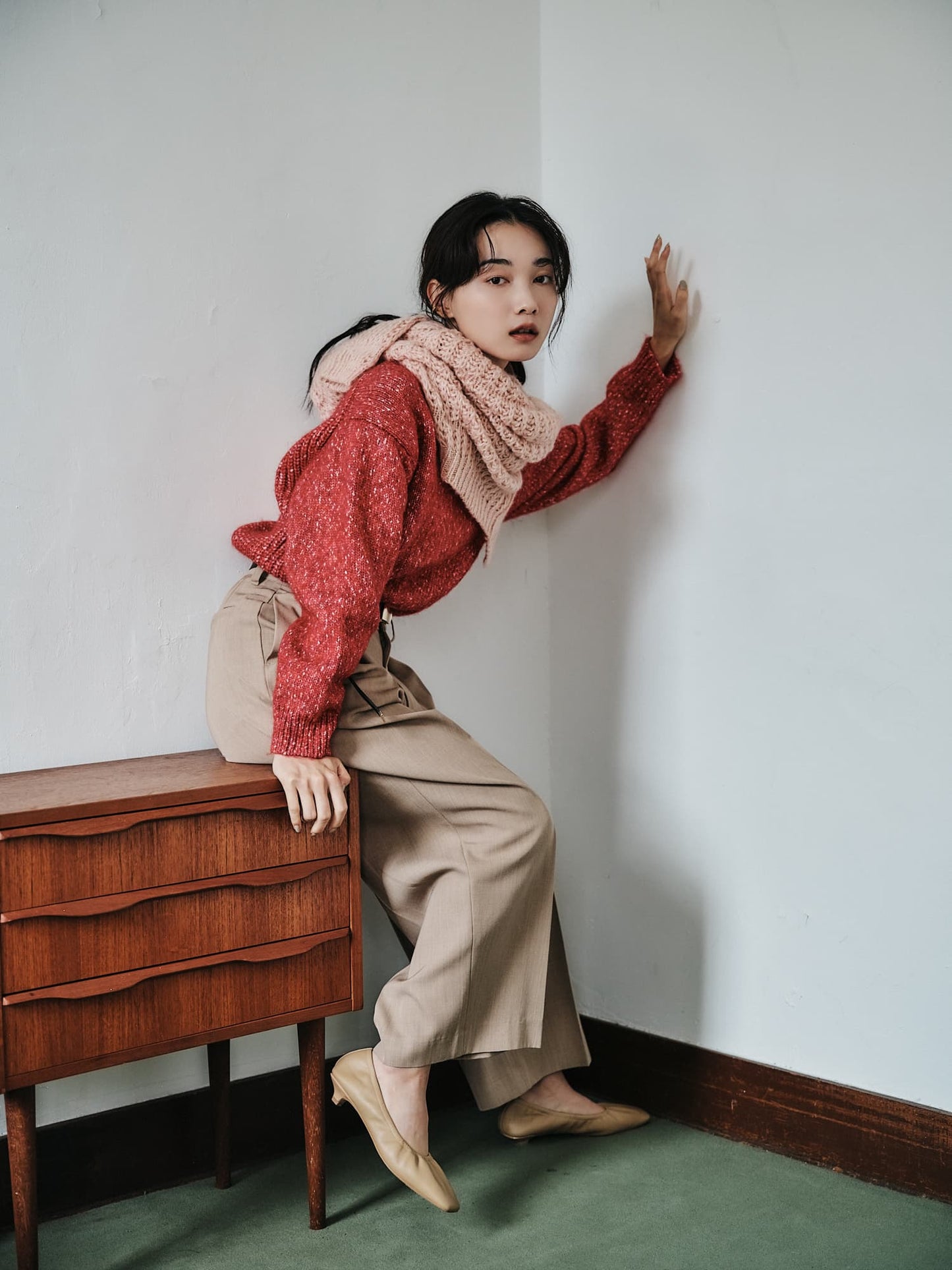 ヴィンテージライクミックスヤーンニット　[通常]