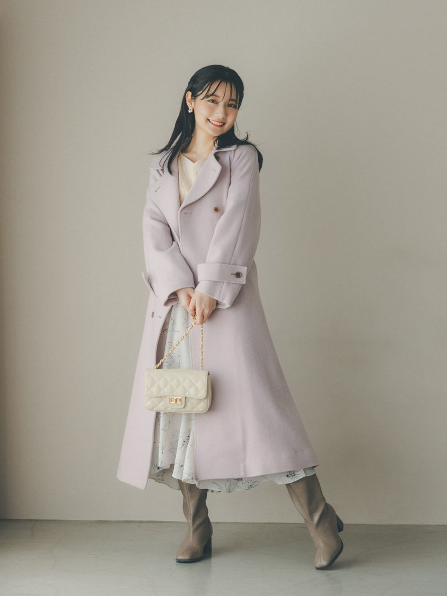 バックフレアウールコート-short & regular | 小柄・低身長女性向け バックフレアウールコート-short & regular | 小柄・低身長女性向け
