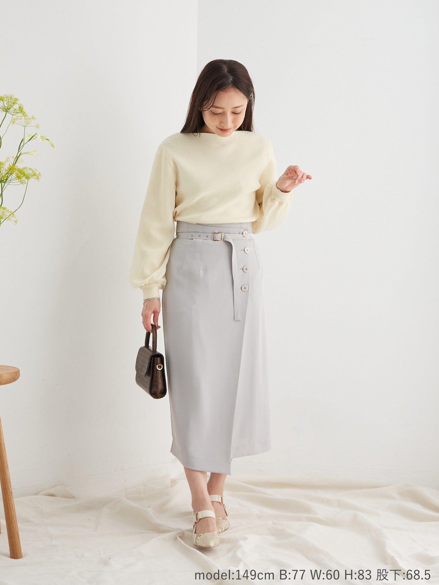 シフォンスリーブニット|小柄向け女性ブランド – COHINA STORE